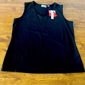 Womens size 1X NWT Croft & Barrow black  tank top
